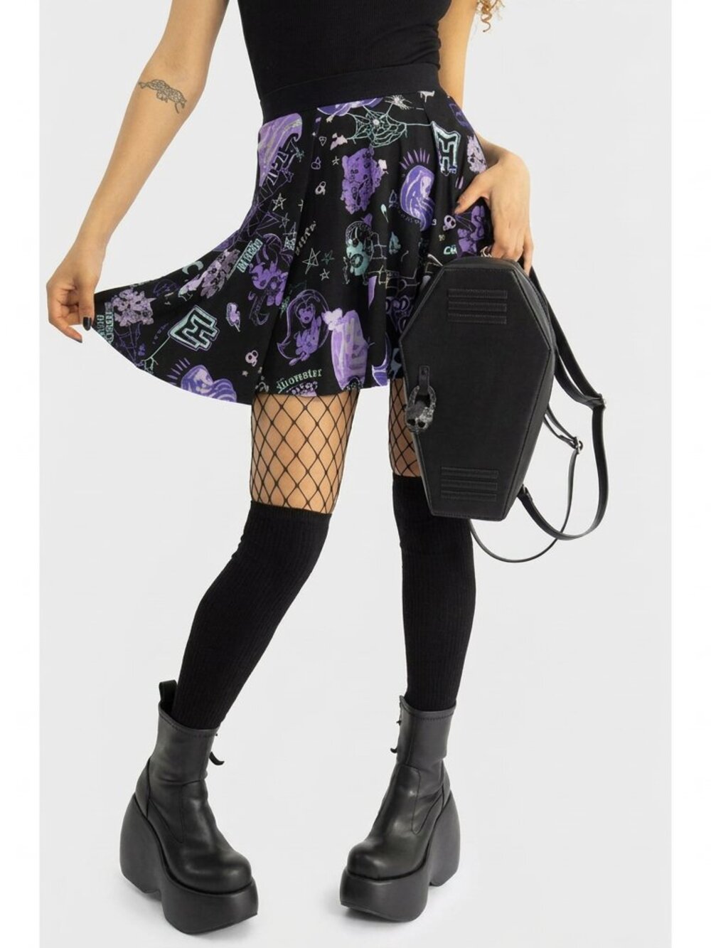 KILLSTAR x Monster High Haunt It mini skater skirt